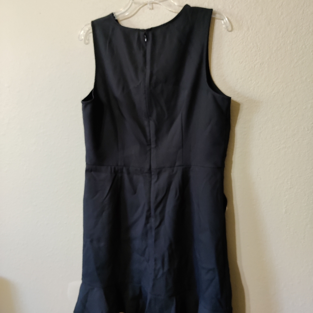LOFT Ann Taylor Button Pocket Flounce Dress - Picture 7 of 13